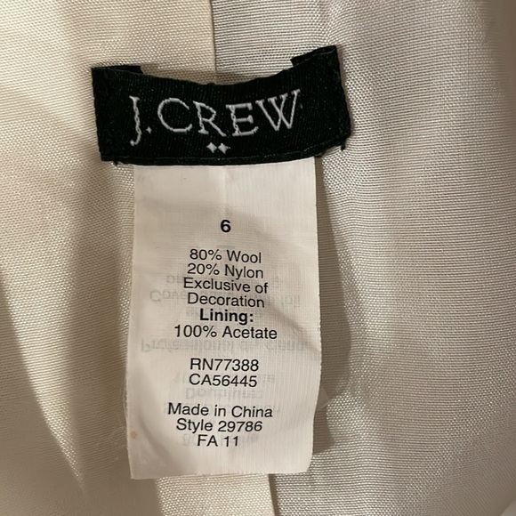 Vintage J. Crew Tan Wool Blazer Sz6 - Picture 11 of 11